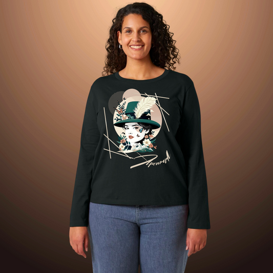 Damen Longsleeve Alpen Style – Moderne Trachtenmode für Wiesn, Volksfest und Freizeit