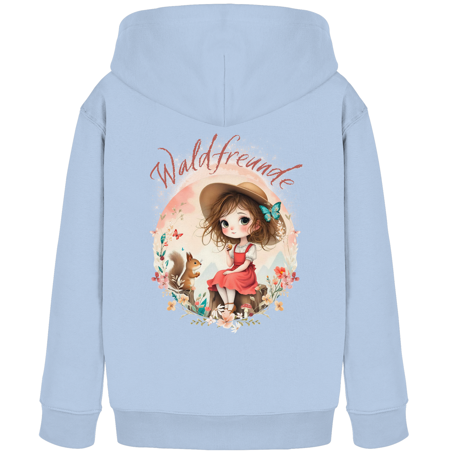 Mädchen Hoodie Waldfreunde – Bequeme Outdoor Mode für kleine Naturentdecker