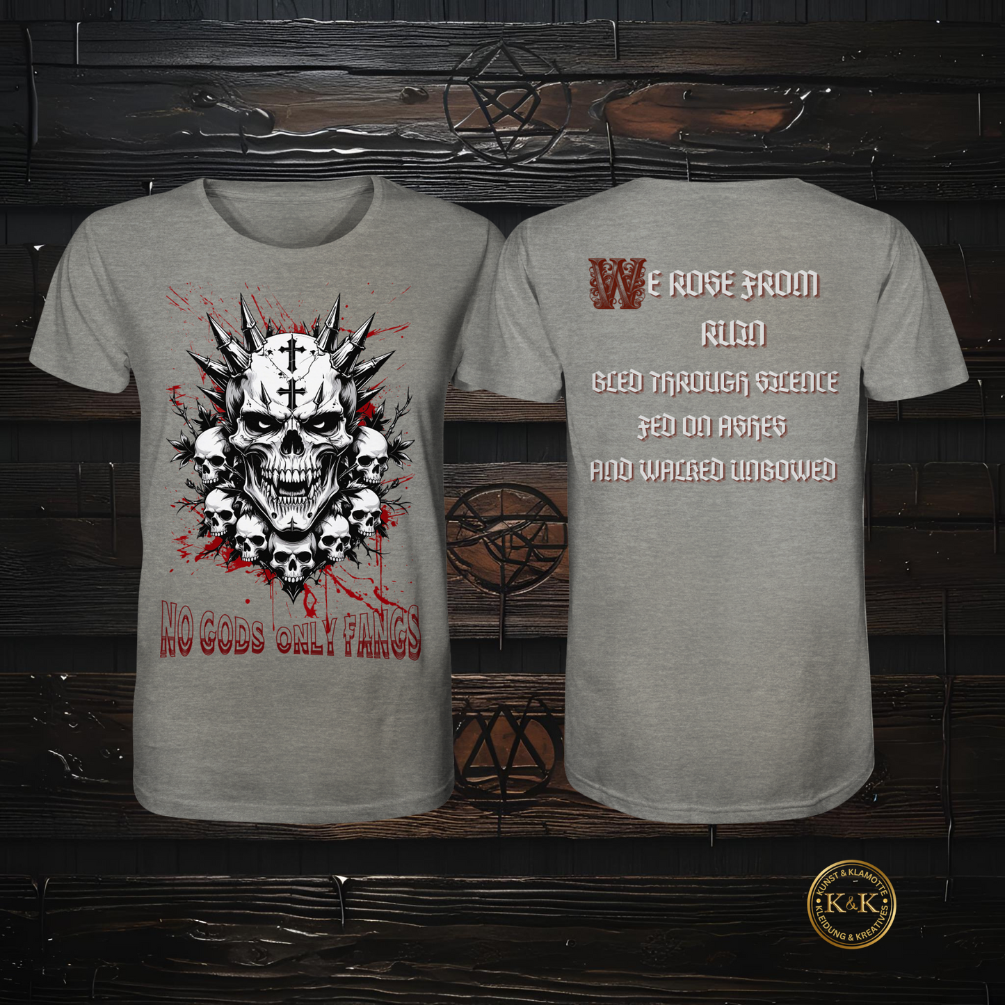 Herren Dark Art Shirt für Metalheads & Rebellen | Rock- & Metal-inspiriertes Design