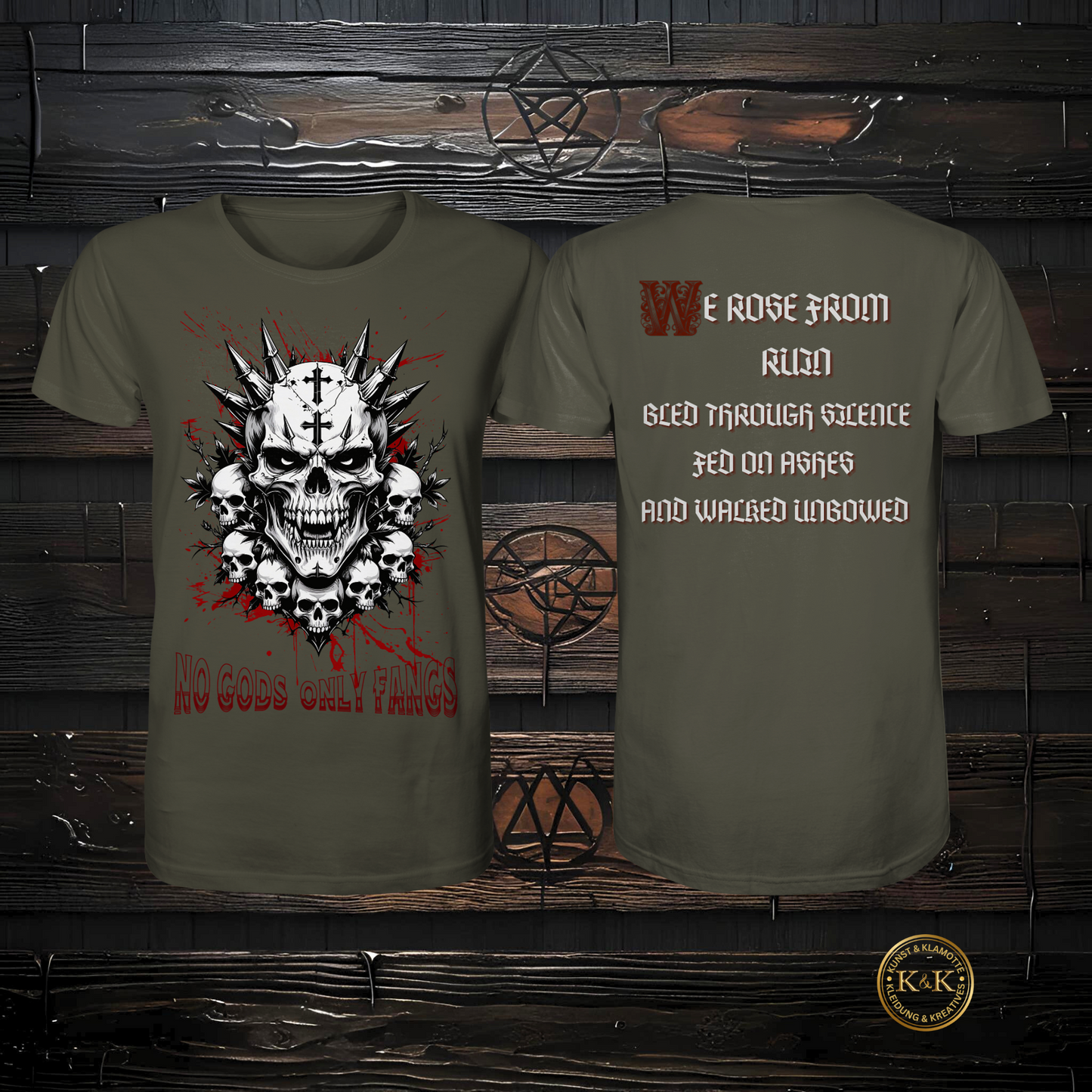 Herren Dark Art Shirt für Metalheads & Rebellen | Rock- & Metal-inspiriertes Design
