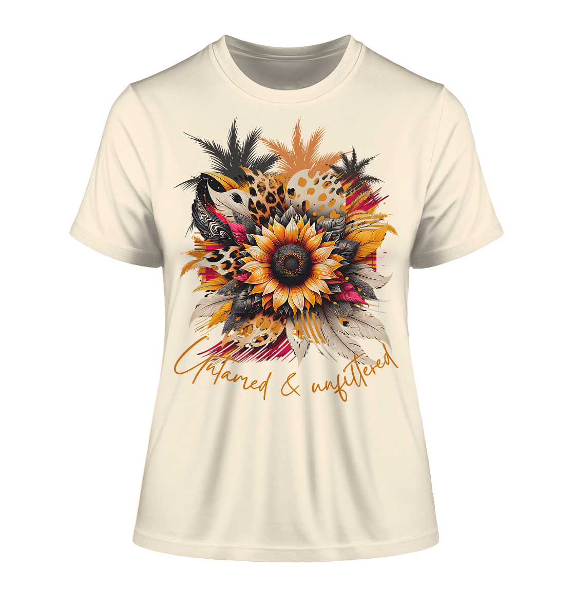 Fitted Ladies Organic Shirt mit kraftvollem Print für Damen