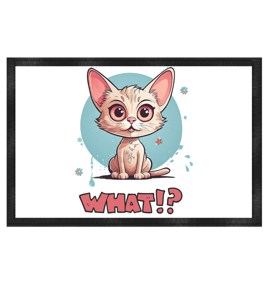 Fußmatte mit frecher Cartoon Katze 60x40cm