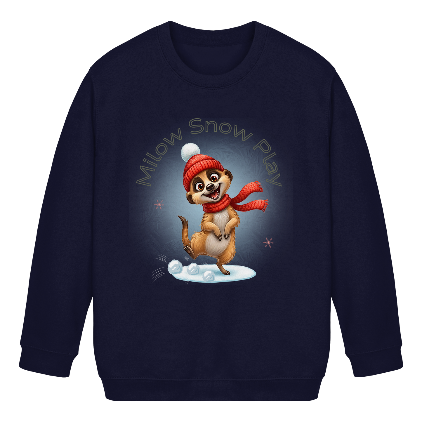 Milow Snow Play – Wintermotiv Sweatshirt für Kinder