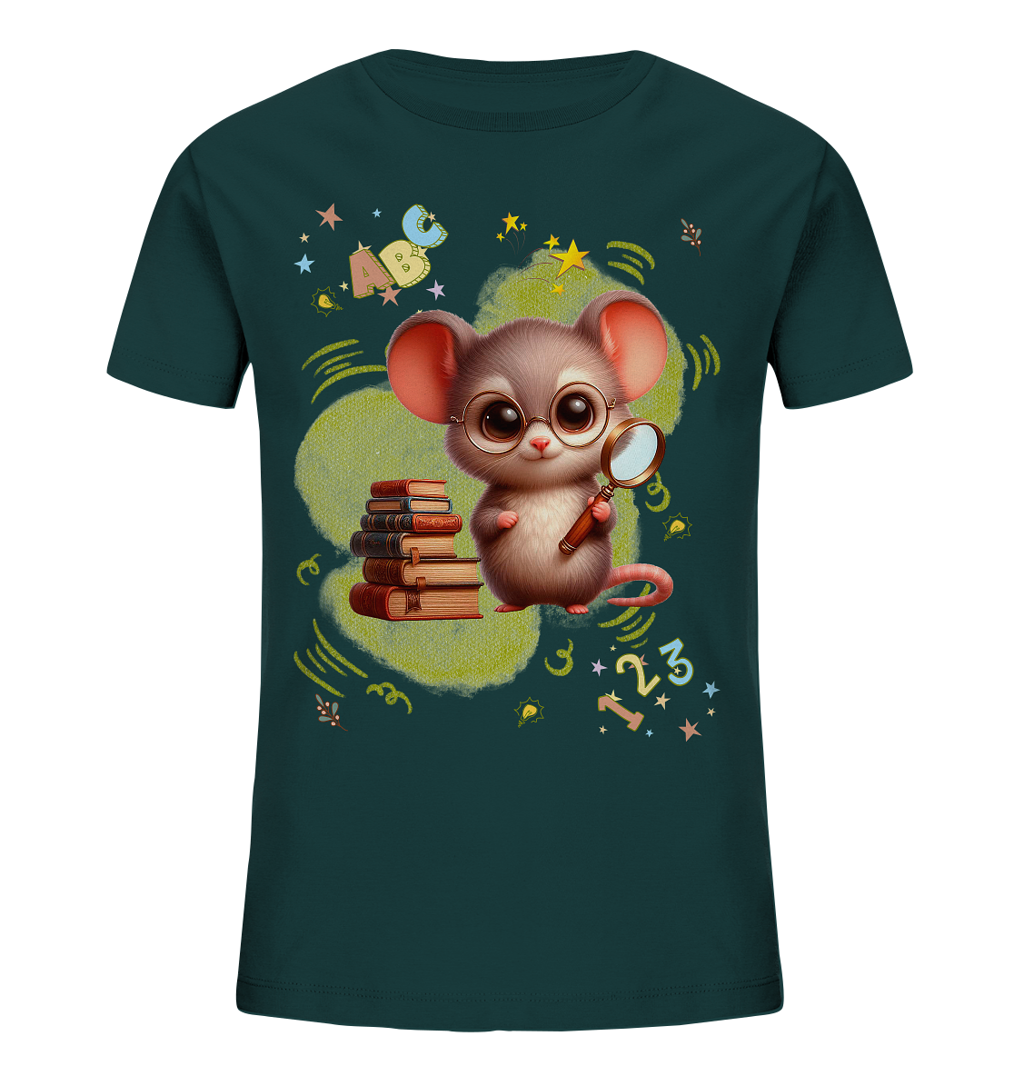 Lustiges Kinder- Shirt für Schule, Kita & Alltag - Kids Organic Shirt