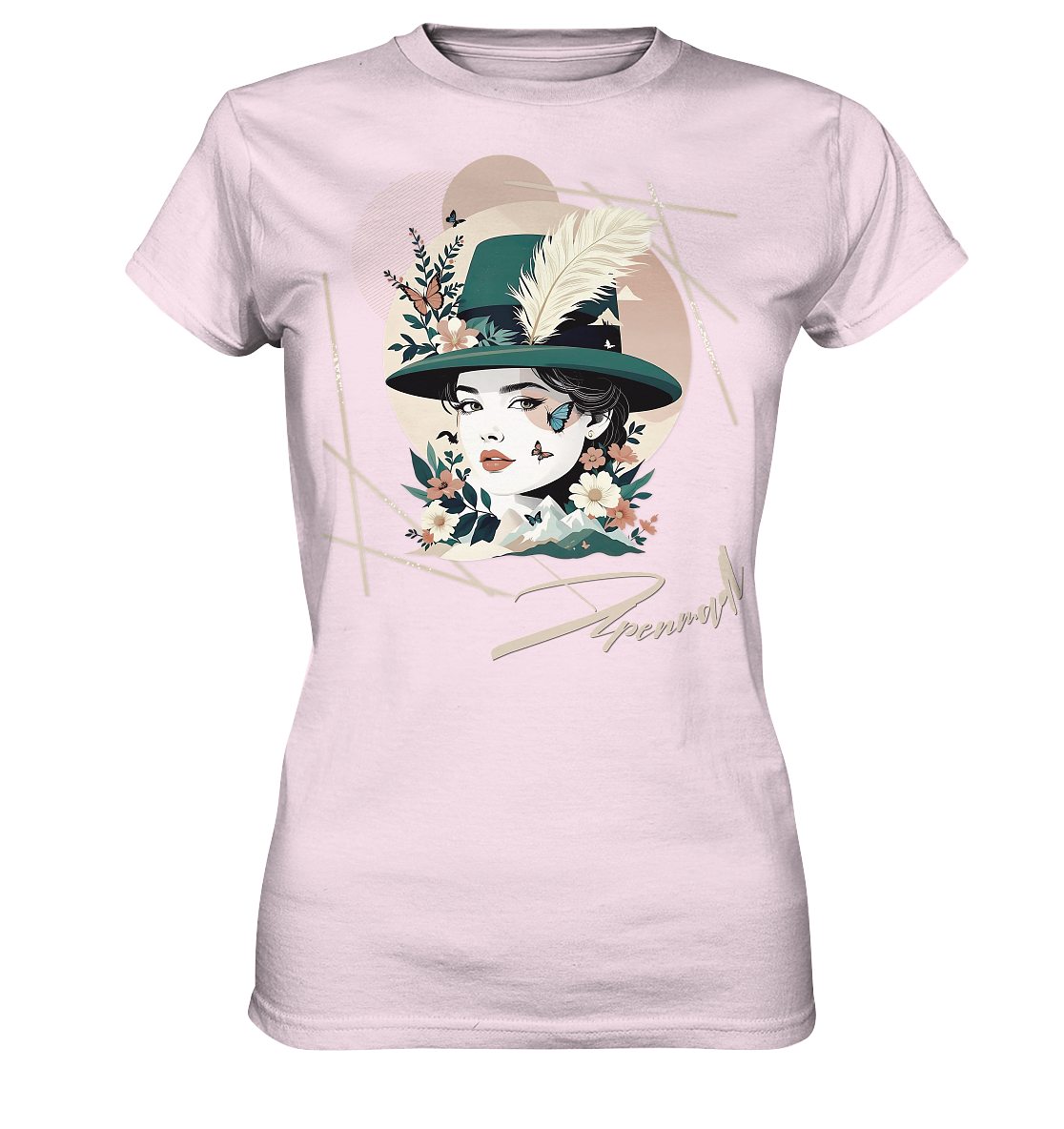 Alpen Style Damen Shirt Moderne Trachtenmode für Wiesn, Volksfest und Freizeit