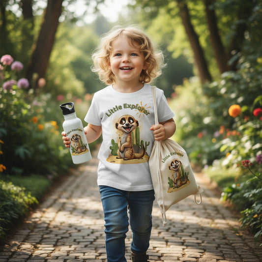 Little Explorer Kinder-Trinkflasche Edelstahl
