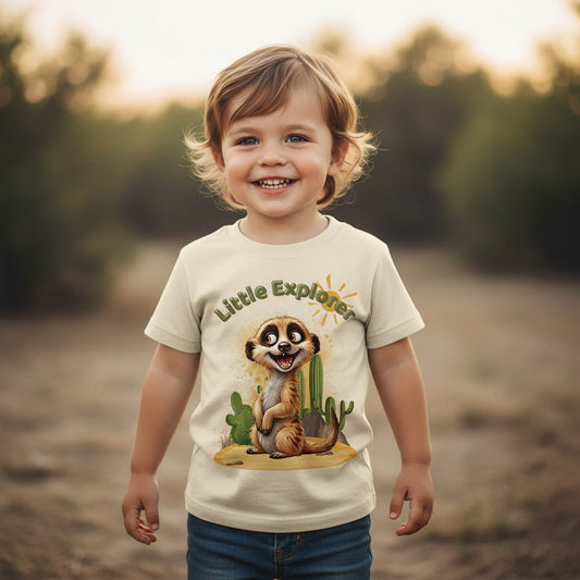 Kids Organic Shirt Little Explorer Adventure