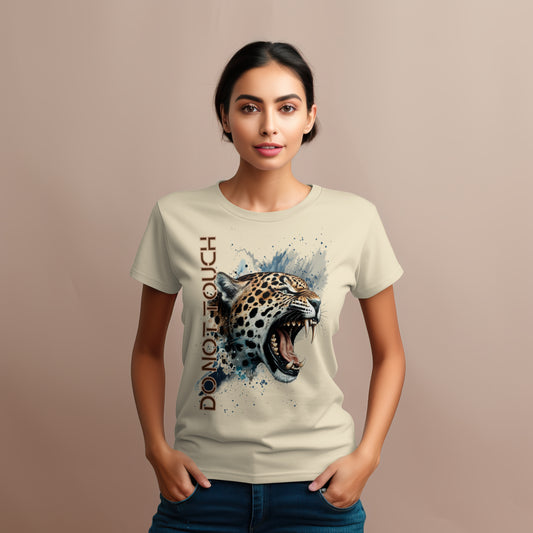 Tropical Leopard Organic Unisex T-Shirt I Jungle Animal Print für Streetwear I Urban Boho Fashion & Wildlife Style