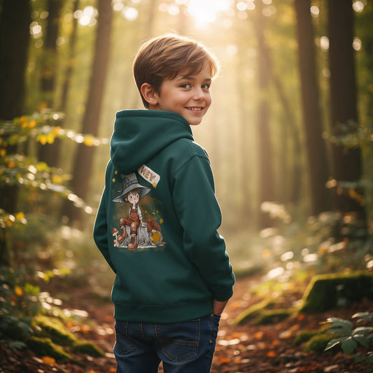 Herbstlicher Kinder Hoodie für Jungen und Mädchen – bequeme Freizeitmode für Schule und Alltag