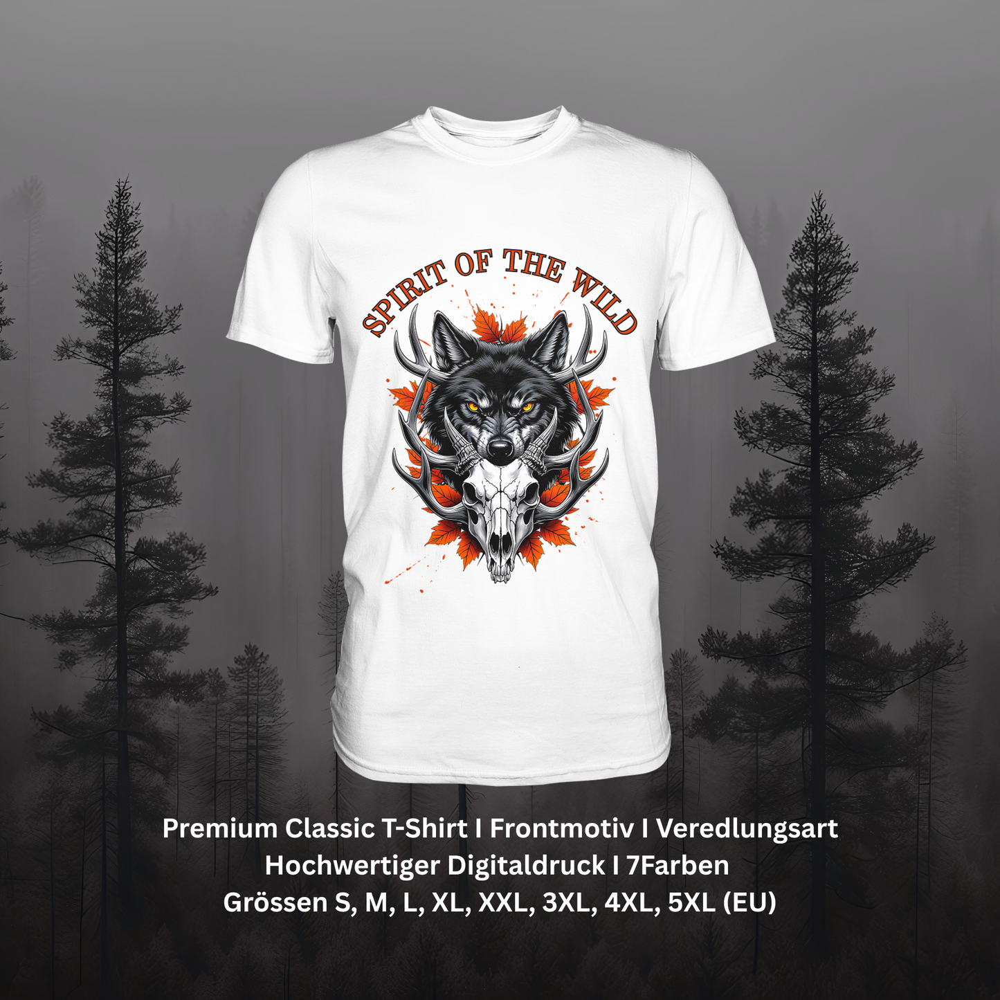 Premium Classic T-Shirt – Spirit Style für Naturfans