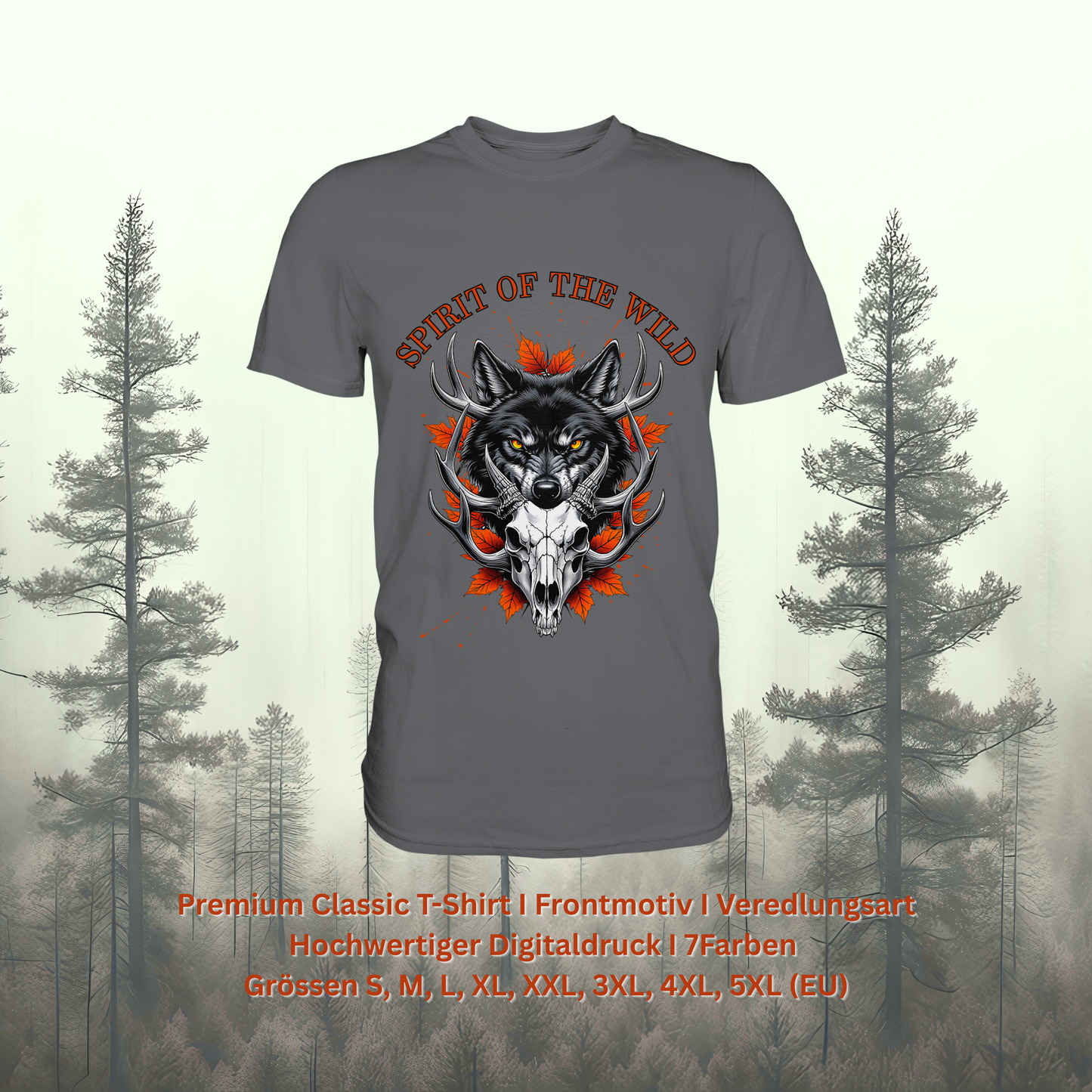 Premium Classic T-Shirt – Spirit Style für Naturfans