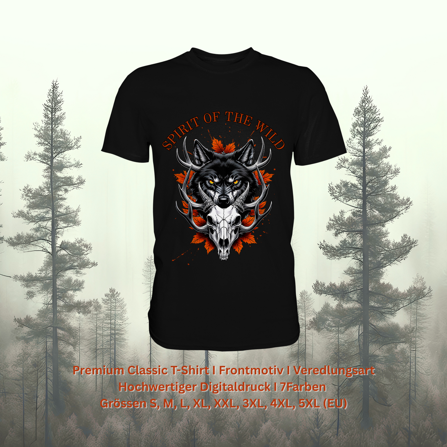 Premium Classic T-Shirt – Spirit Style für Naturfans