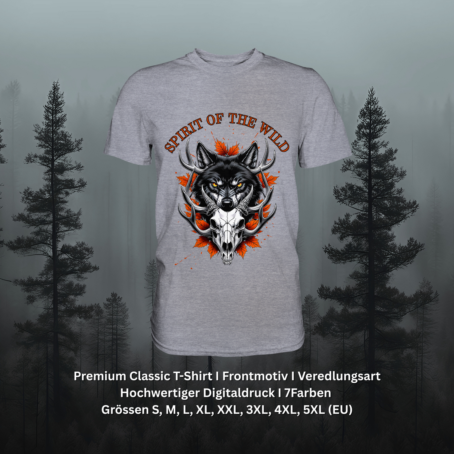 Premium Classic T-Shirt – Spirit Style für Naturfans