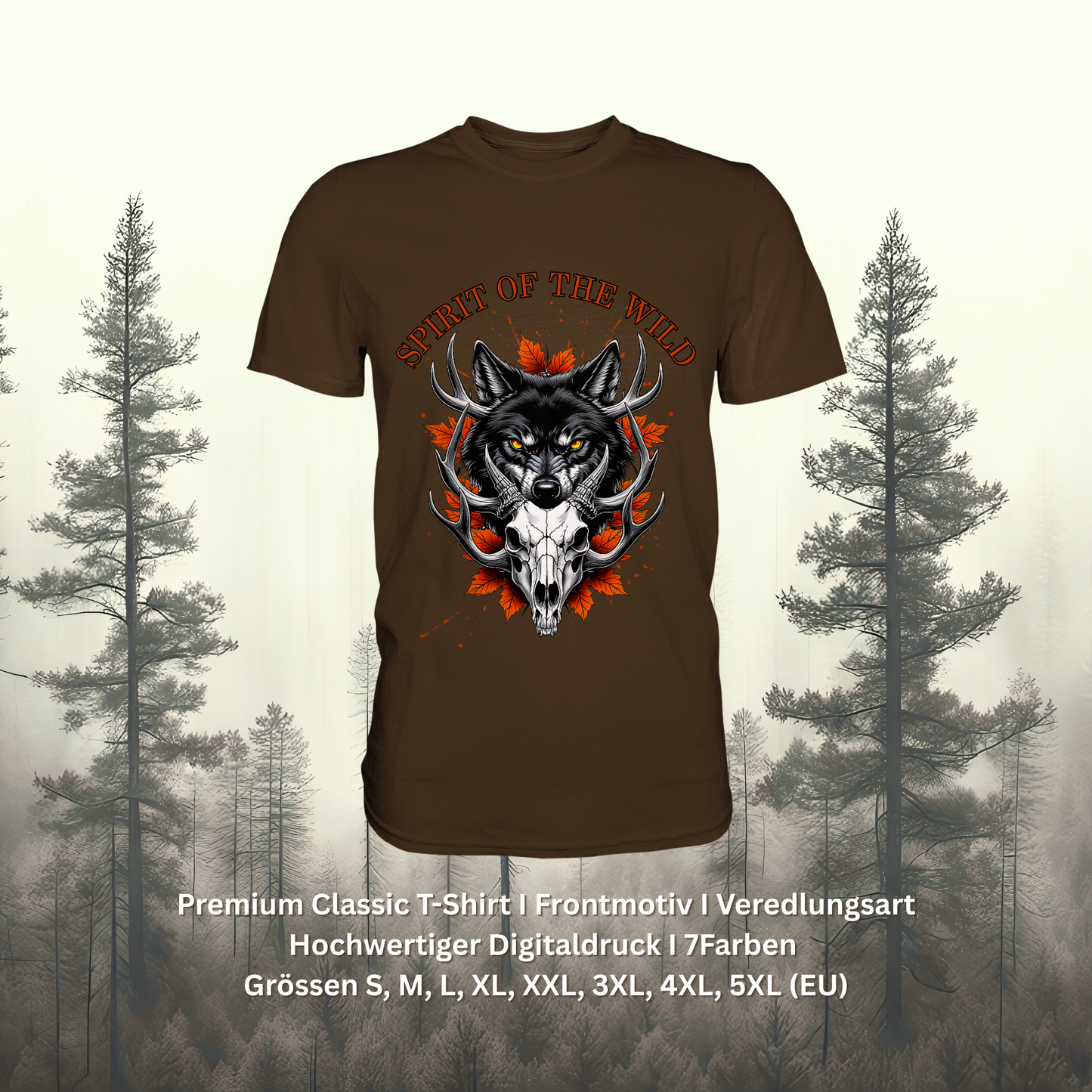 Premium Classic T-Shirt – Spirit Style für Naturfans