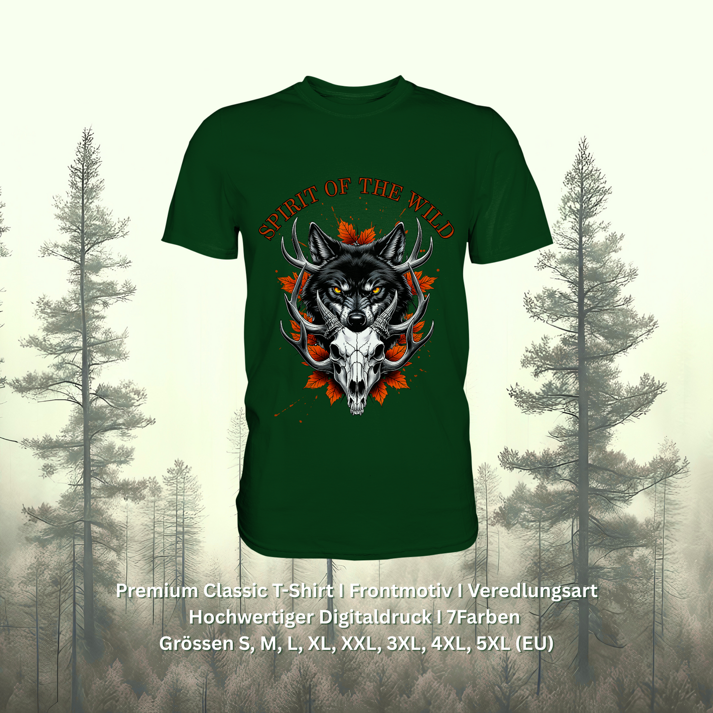 Premium Classic T-Shirt – Spirit Style für Naturfans