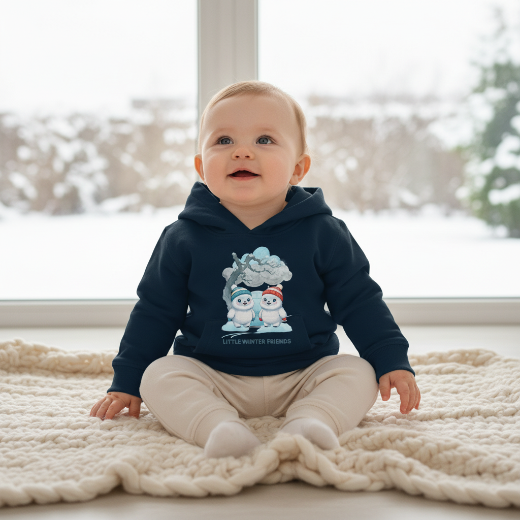 Little Winter Friends – Baby Organic Hoodie