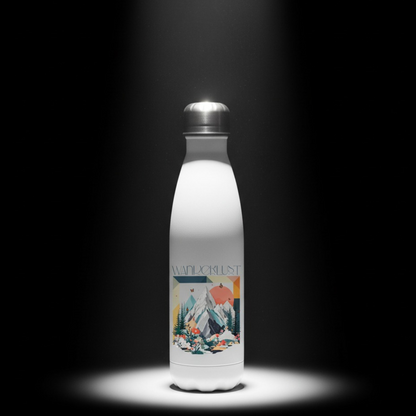 Edelstahl-Thermoflasche (500ML) mit Naturdesign für unterwegs