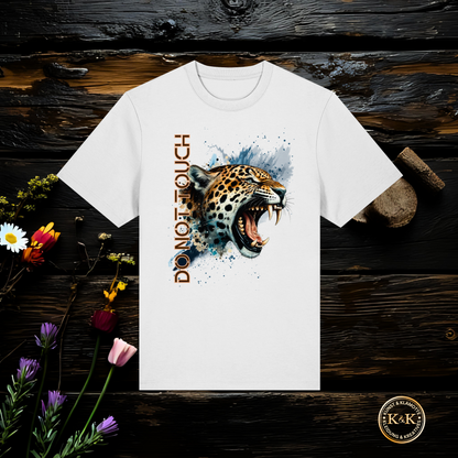 Tropical Leopard Organic Unisex T-Shirt I Jungle Animal Print für Streetwear I Urban Boho Fashion & Wildlife Style