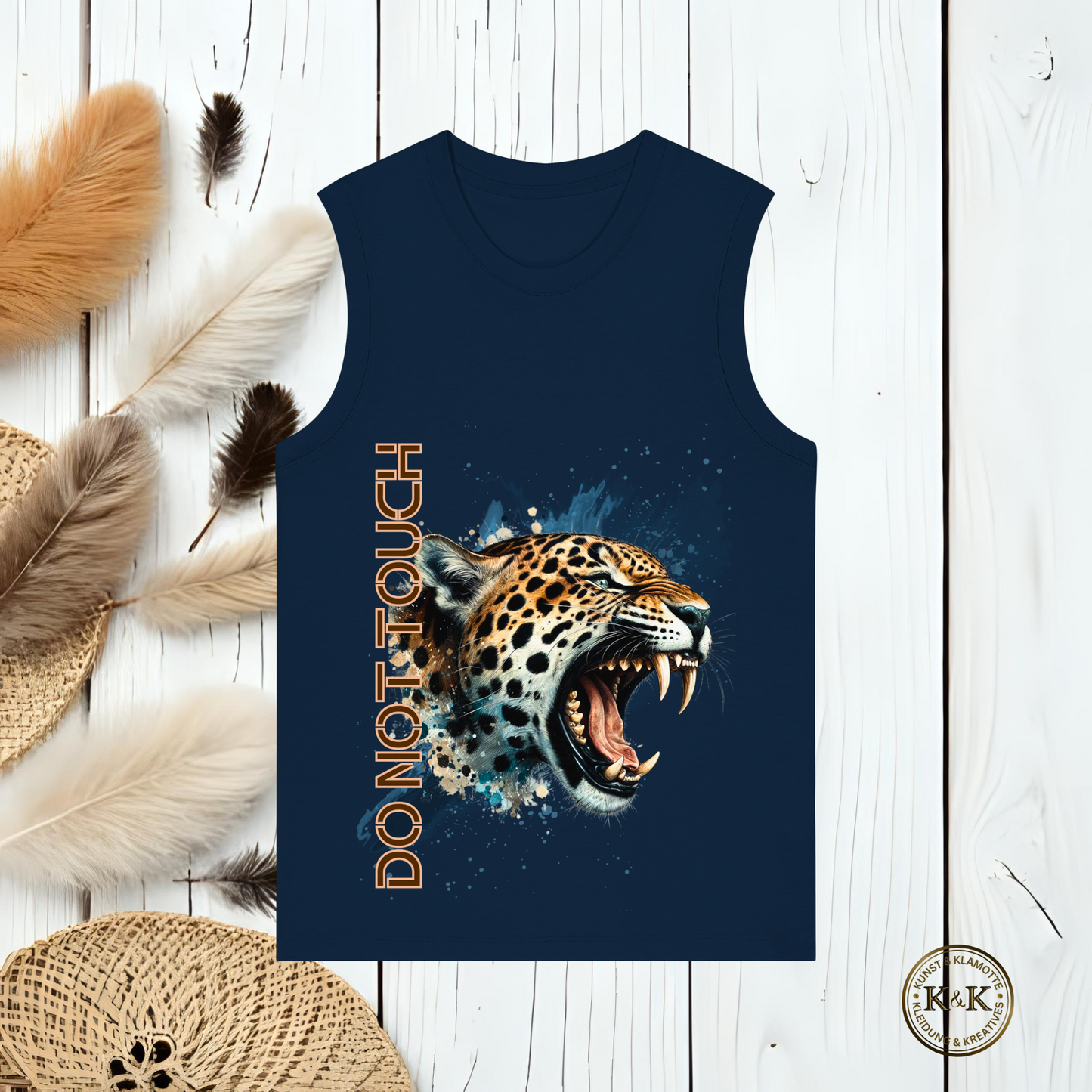Tropical Leopard  Womens Organic Tank Top I Jungle Animal Print für Streetwear I Urban Boho Fashion & Wildlife Style