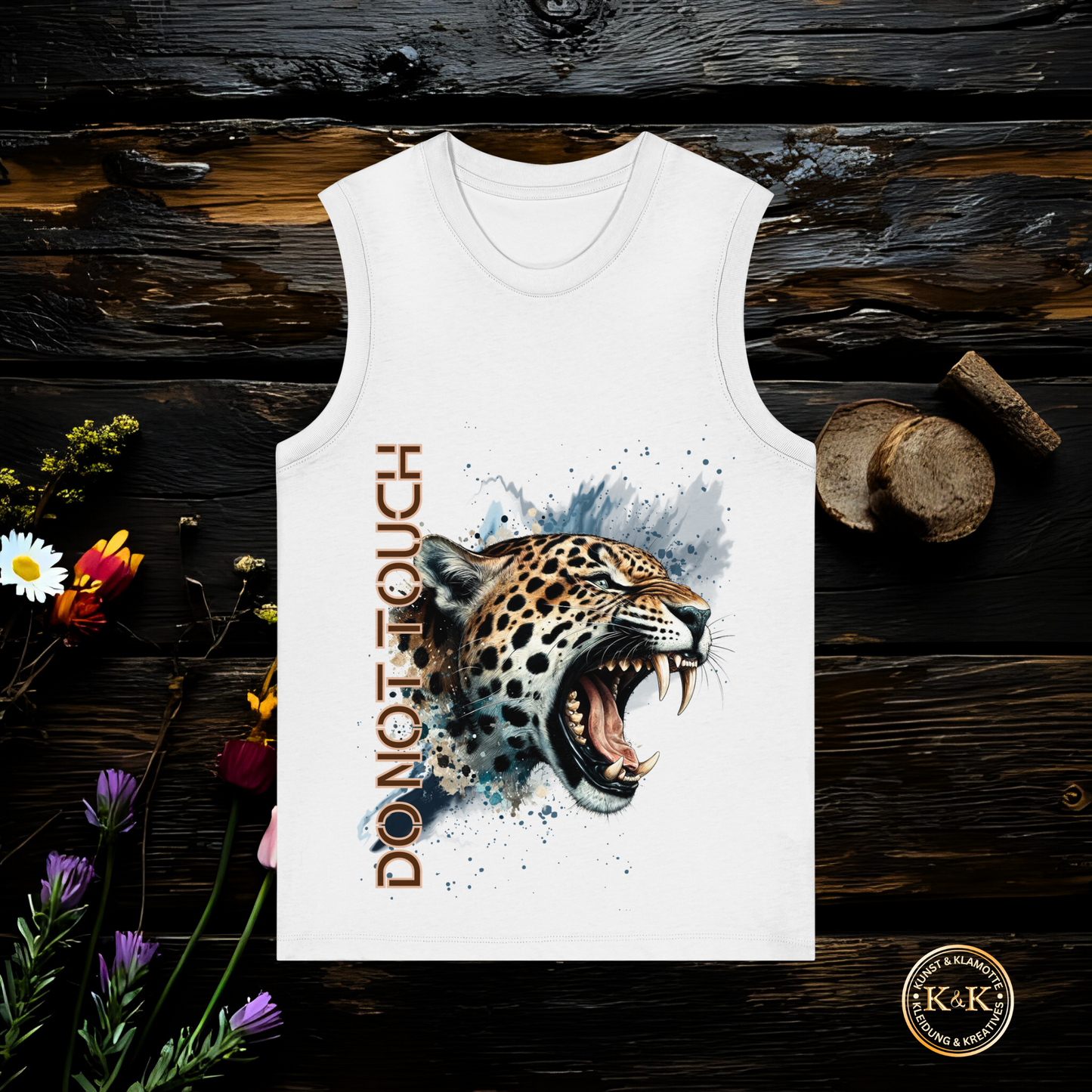Tropical Leopard  Womens Organic Tank Top I Jungle Animal Print für Streetwear I Urban Boho Fashion & Wildlife Style