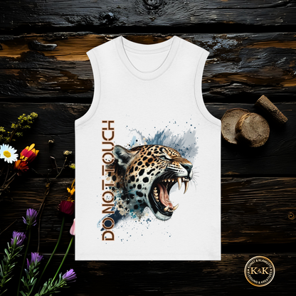Tropical Leopard  Womens Organic Tank Top I Jungle Animal Print für Streetwear I Urban Boho Fashion & Wildlife Style
