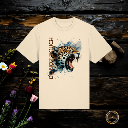 Tropical Leopard Organic Unisex T-Shirt I Jungle Animal Print für Streetwear I Urban Boho Fashion & Wildlife Style