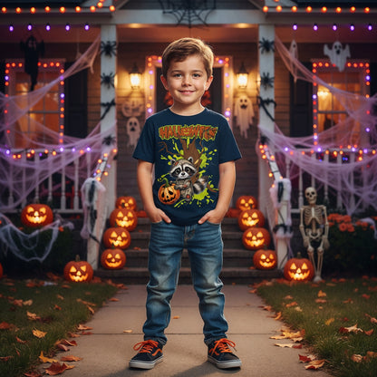 Halloween Kinder T-Shirt für Jungen und Mädchen – trendiges Outfit für Party, Schule und Freizeit