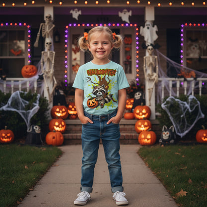 Halloween Kinder T-Shirt für Jungen und Mädchen – trendiges Outfit für Party, Schule und Freizeit