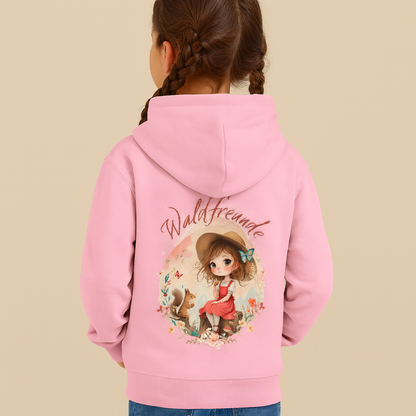 Mädchen Hoodie Waldfreunde – Bequeme Outdoor Mode für kleine Naturentdecker