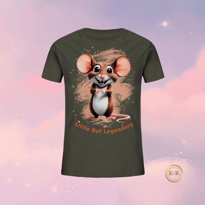 Kinder Bio T-Shirt mit süßem Maus-Motiv