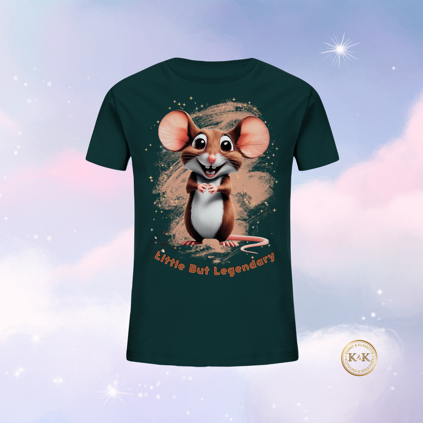 Kinder Bio T-Shirt mit süßem Maus-Motiv