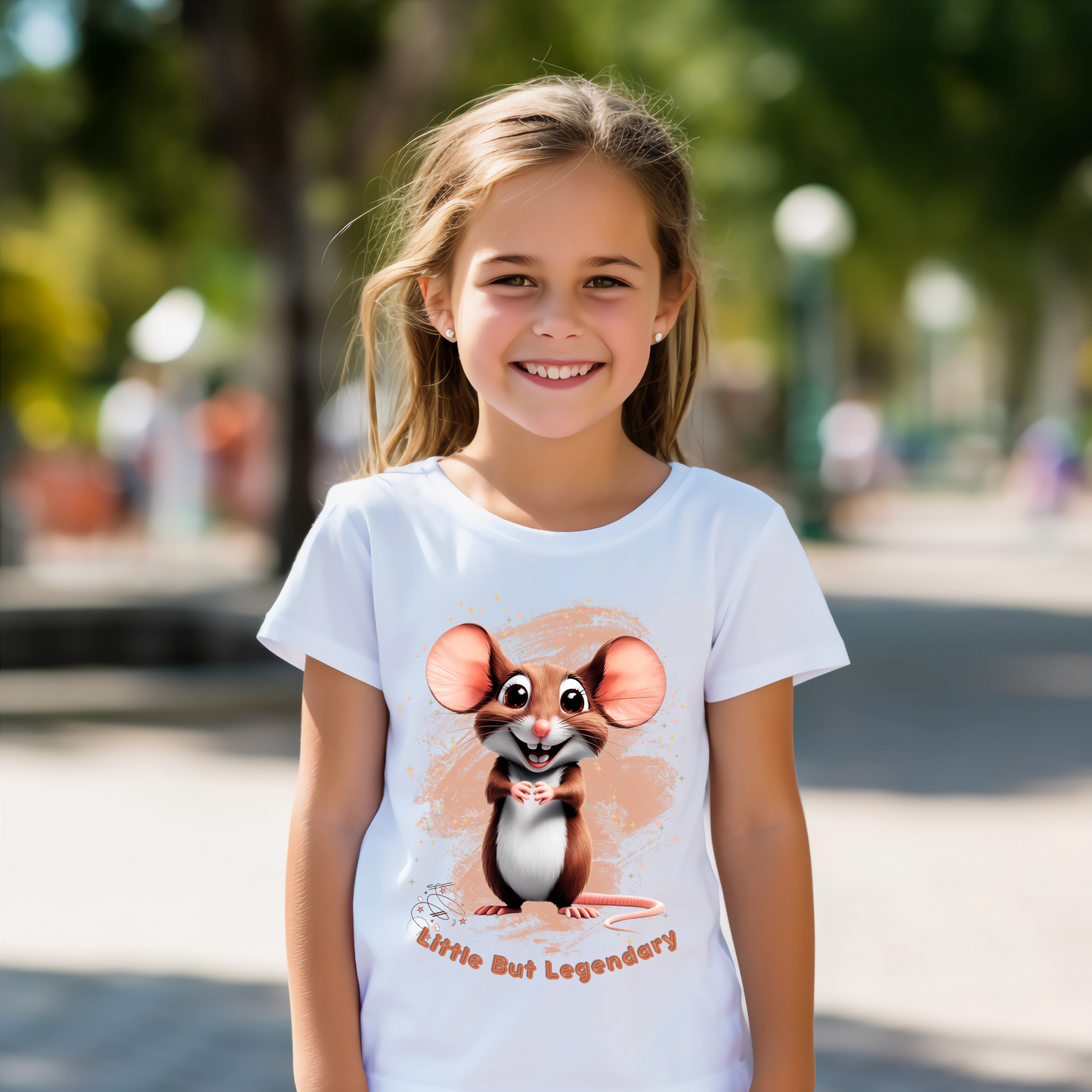 Kinder Bio T-Shirt mit süßem Maus-Motiv