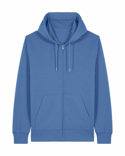 Organic Zipper Wild Instinct – Herbst Hoodie aus Bio-Baumwolle mit Rückendruck für Damen und Herren