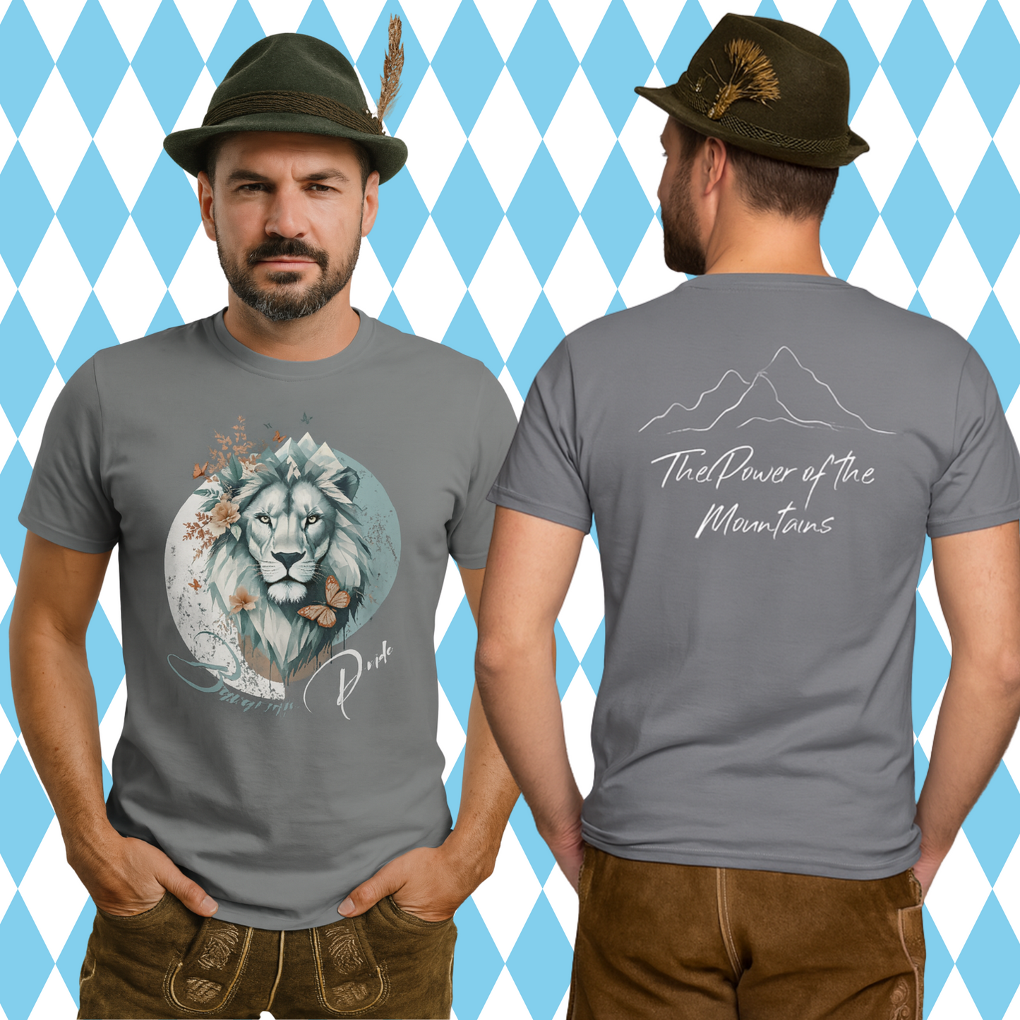 Bavarian Power - Trendiges T-Shirt, Lifestyle Fashion für Freizeit und Alltag