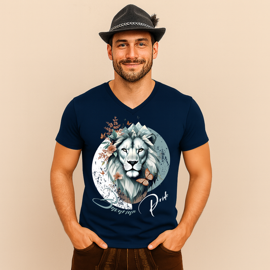 Bavarian Power -  Trendiges V-Neck Shirt, Lifestyle Fashion für Freizeit und Alltag