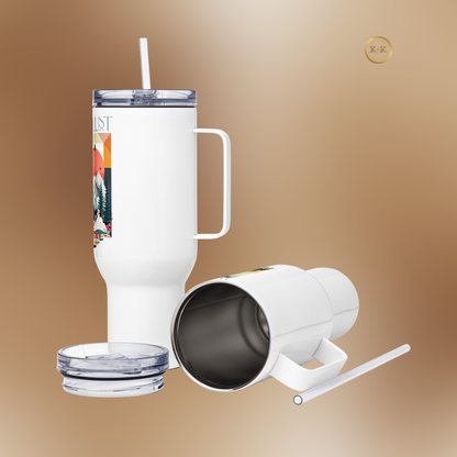 XXL - Edelstahl- Reisebecher mit Griff, Fassungsvermögen: 1.183 ml