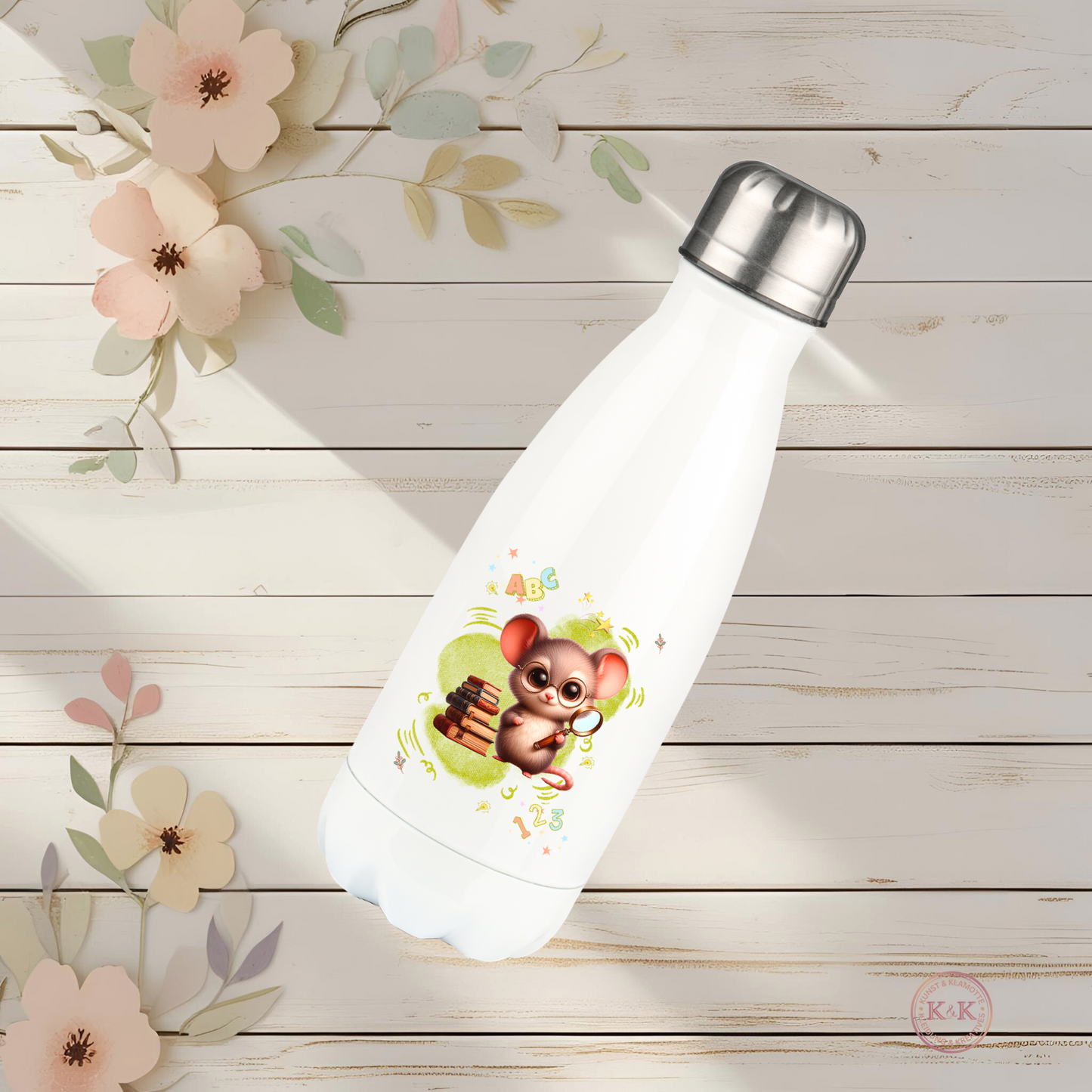 Wiederverwendbare Thermoflasche 350ml für Schule, Kita & Ausflüge