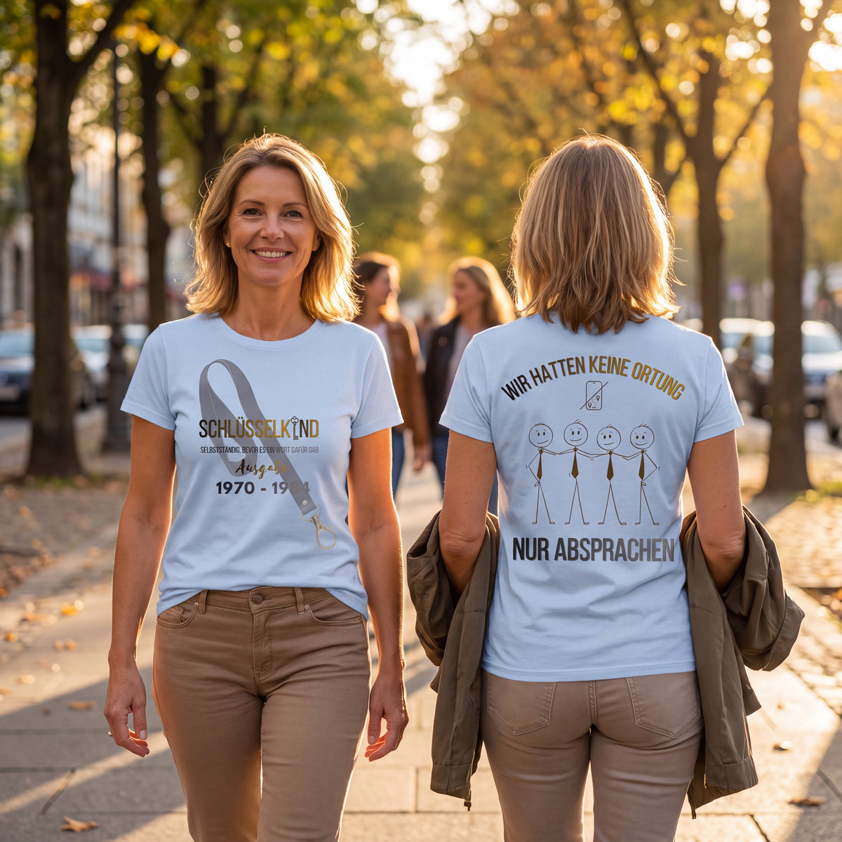 Schlüsselkind T Shirt für Damen Jahrgänge 1970 bis 1984