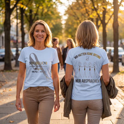 Schlüsselkind T Shirt für Damen Jahrgänge 1970 bis 1984
