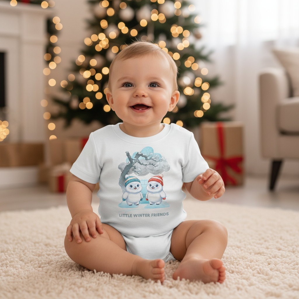 Little Winter Friends – Baby Organic Shirt