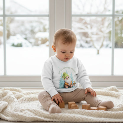 Little Winter Friend – Baby Organic Sweatshirt mit Wichtel