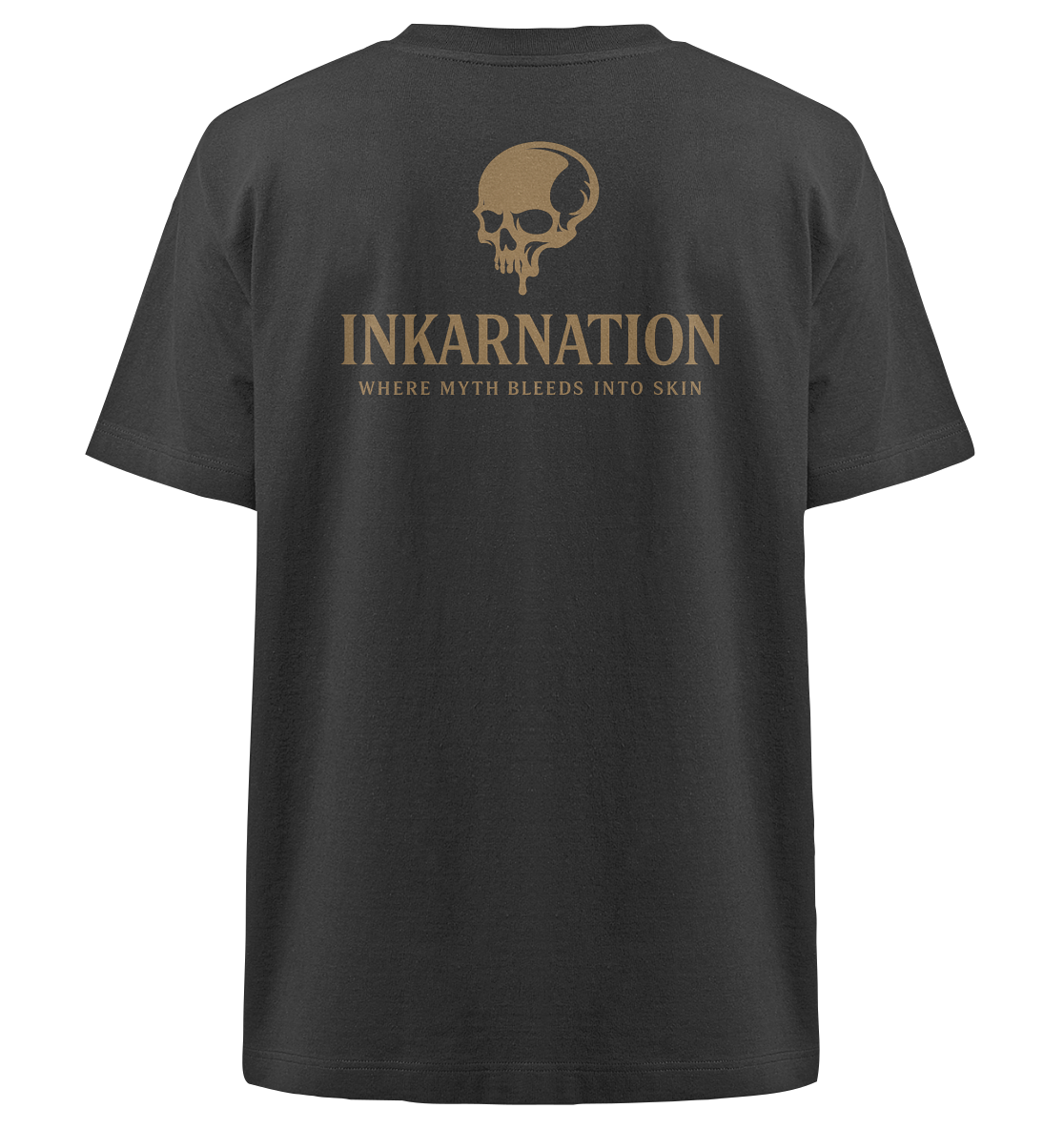 Inkanation – Skarabäus & Schädelkunst Oversized Organic Shirt