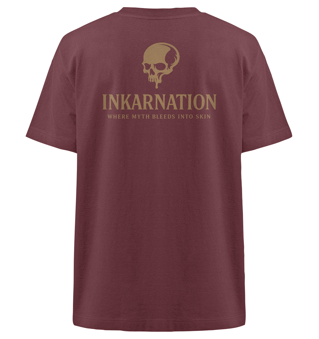 Inkanation – Skarabäus & Schädelkunst Oversized Organic Shirt