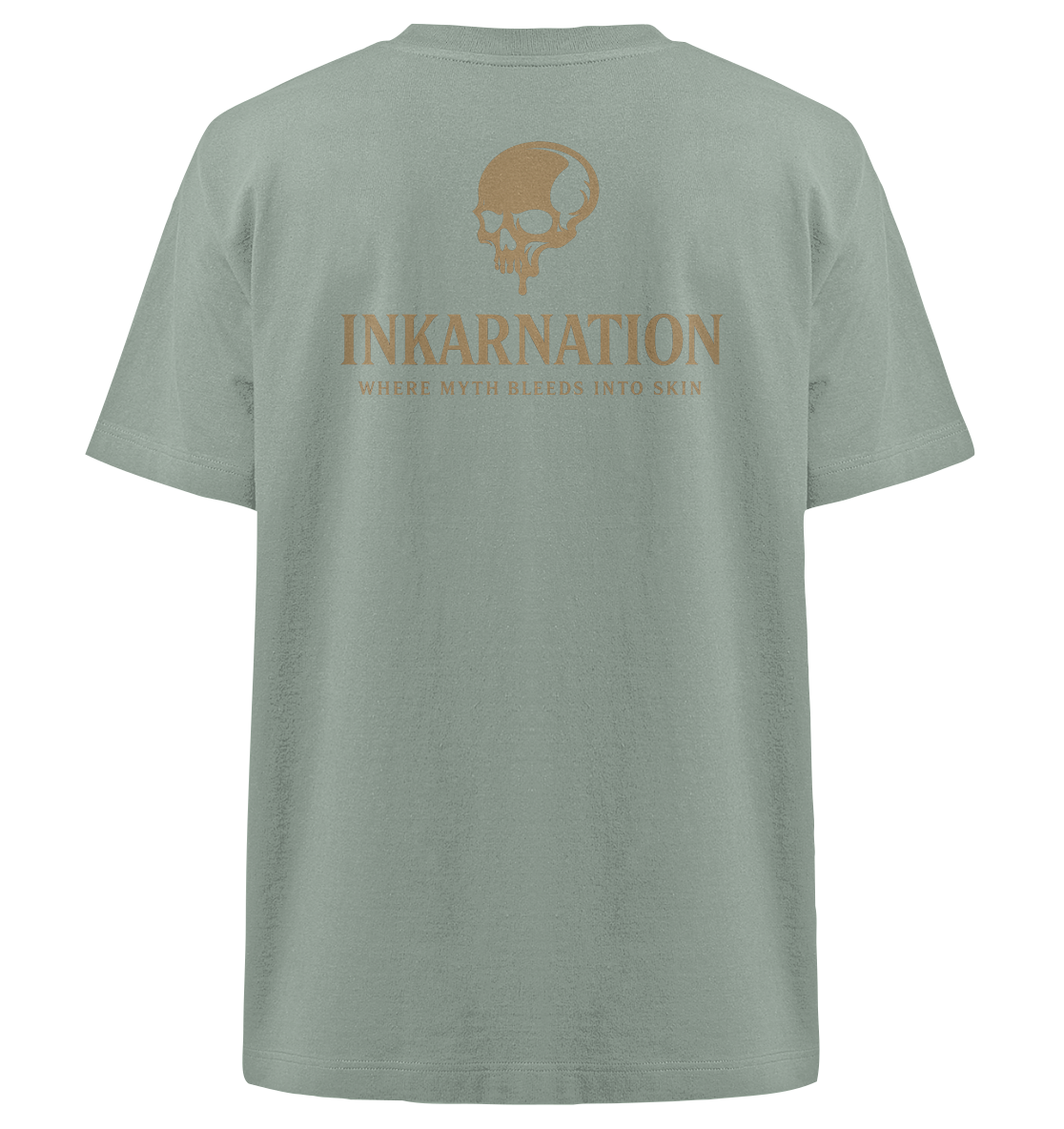 Inkanation – Skarabäus & Schädelkunst Oversized Organic Shirt