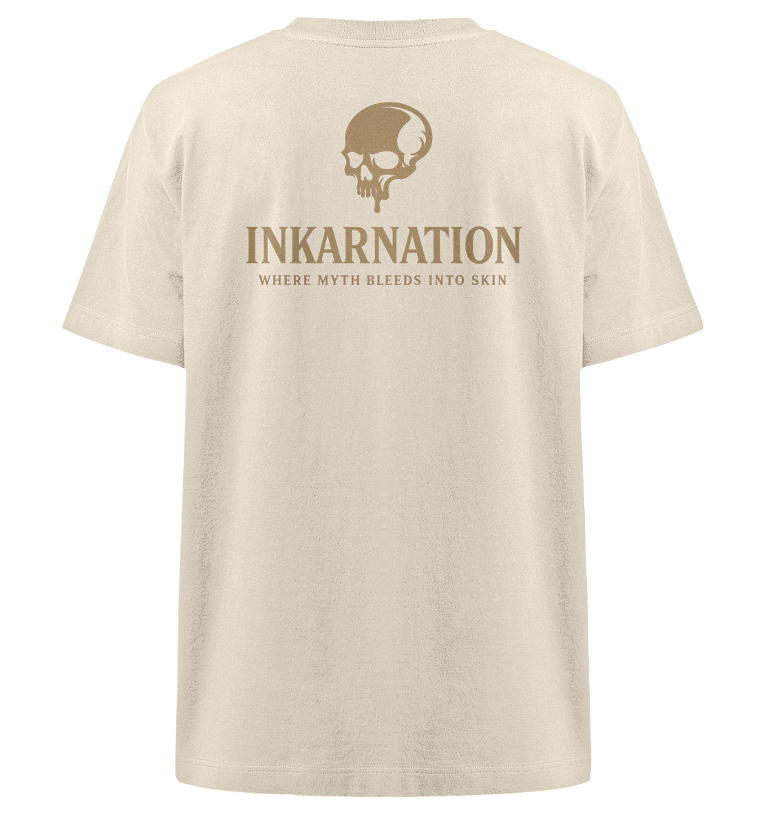 Inkanation – Skarabäus & Schädelkunst Oversized Organic Shirt
