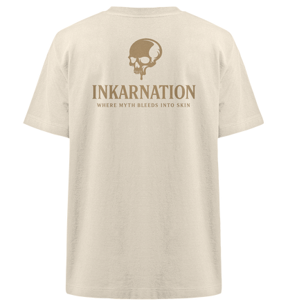 Inkanation – Skarabäus & Schädelkunst Oversized Organic Shirt