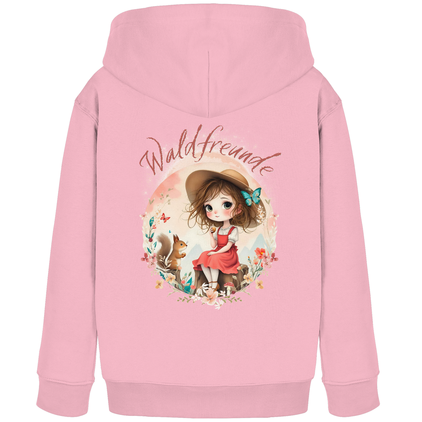 Mädchen Hoodie Waldfreunde – Bequeme Outdoor Mode für kleine Naturentdecker