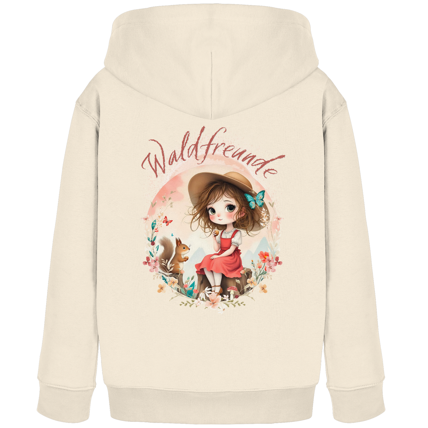 Mädchen Hoodie Waldfreunde – Bequeme Outdoor Mode für kleine Naturentdecker