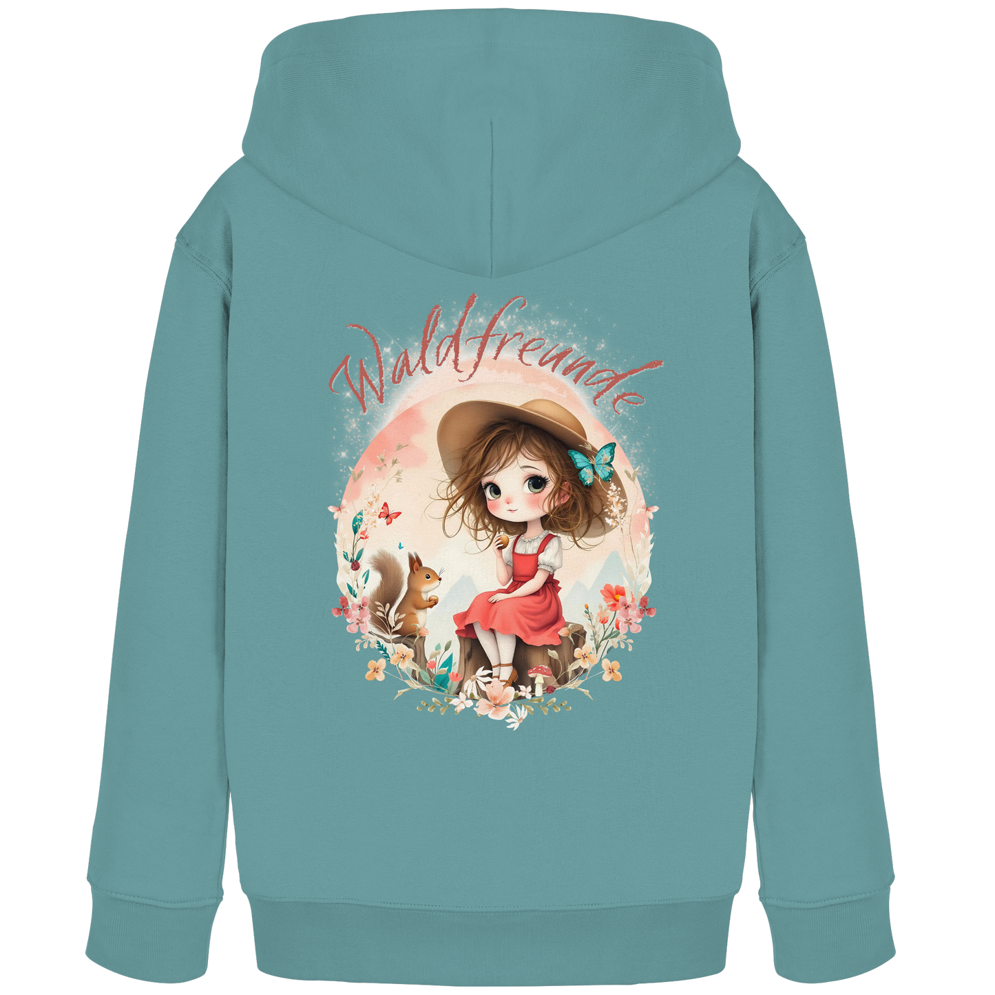 Mädchen Hoodie Waldfreunde – Bequeme Outdoor Mode für kleine Naturentdecker