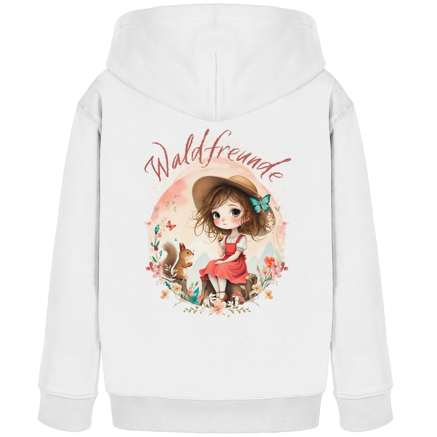 Mädchen Hoodie Waldfreunde – Bequeme Outdoor Mode für kleine Naturentdecker